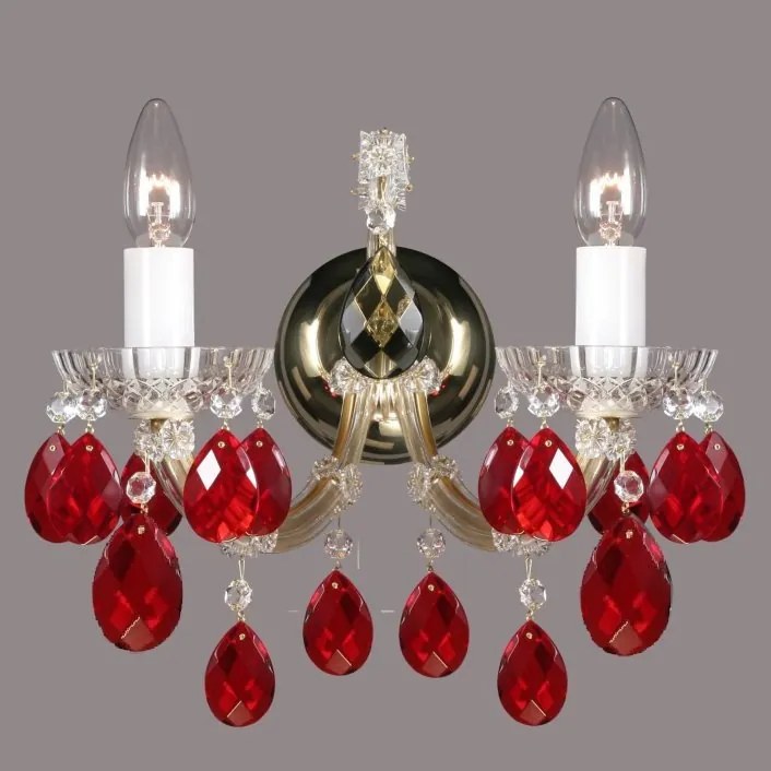 Aplica Maria Theresa cristal Bohemia N24 050/02/1 ruby