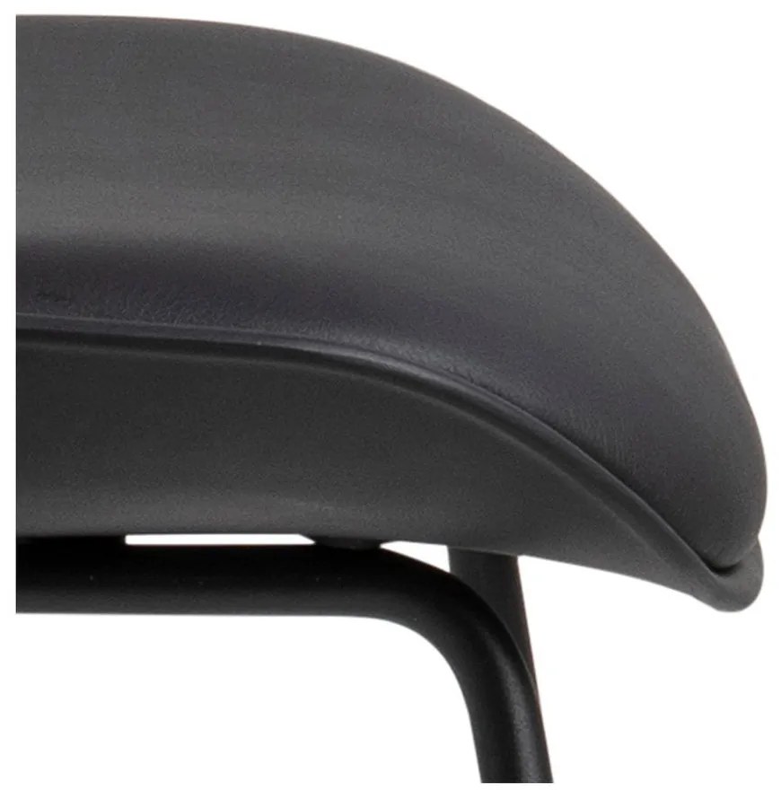 Scaun de bar negru (înălțime șezut 76 cm) Tina – Actona