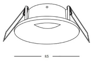 Spot incastrabil pentru baie IP65 Astrid GU10 alb