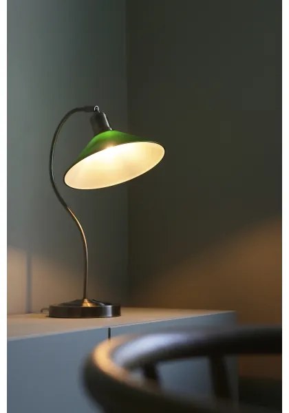 Lampă de masă Markslöjd 108864 VELA 1xE27/40W/230V alamă/verde