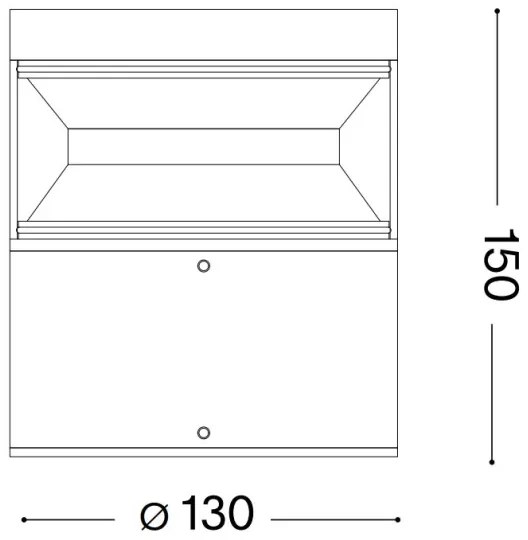 Lampă LED de exterior Ideal Lux BOEING LED/14W/230V 15 cm IP65 antracit