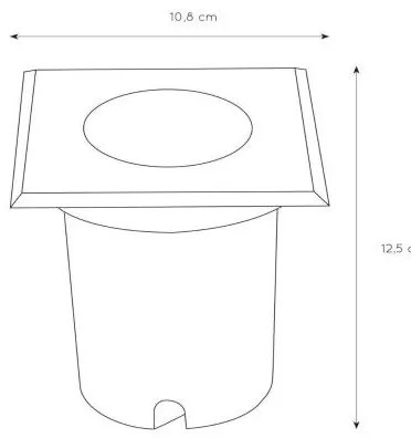 Lucide 11800/01/12 - Iluminat cai de acces BILTIN 1xGU10/35W/230V IP67