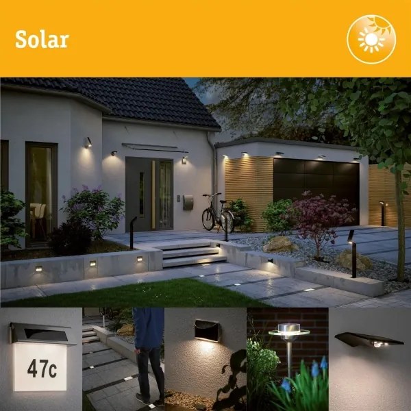 Paulmann 94578 - LED 0,1W IP67 Lumină solară încastrabilă DOMENIC 1,2V