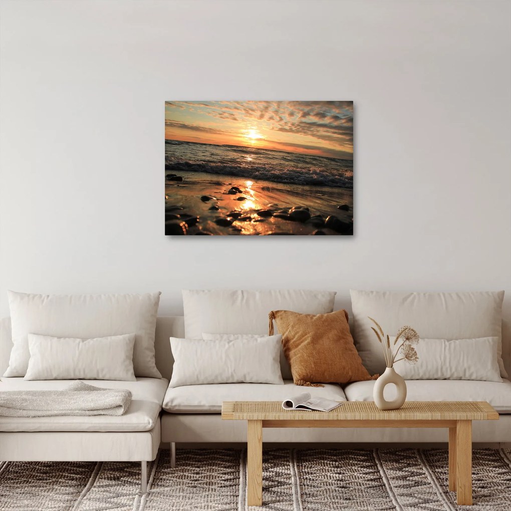 Tablou - Apus de soare, ocean (70x50 cm)