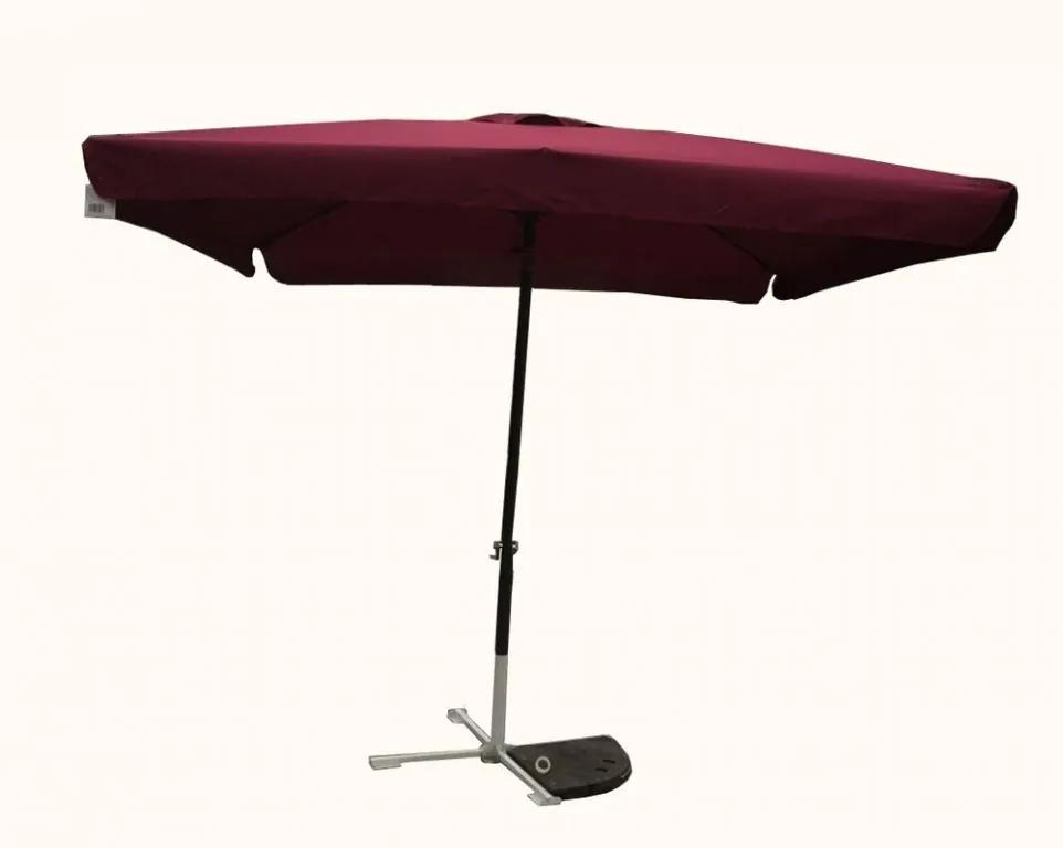 Umbrelă metalică 8020, bordo, 270 x 270 cm