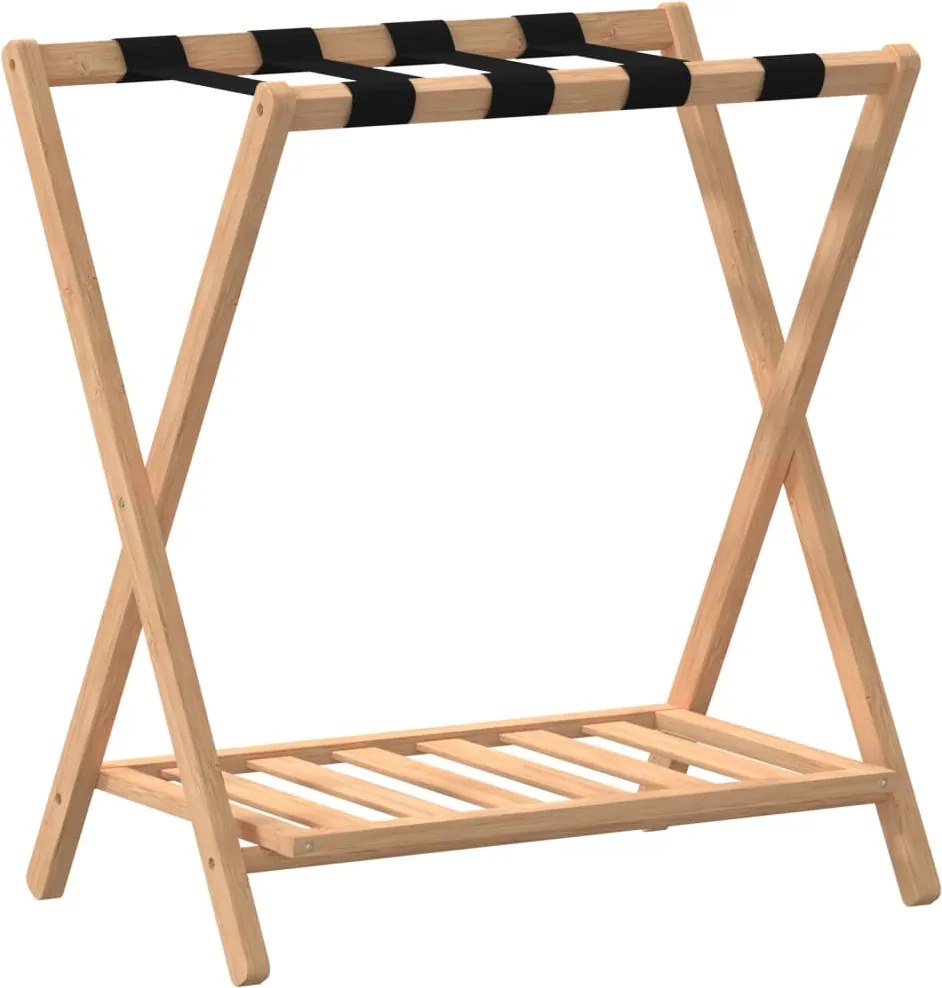 vidaXL Suport pentru bagaje, 68x38x58 cm, bambus