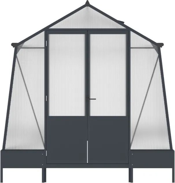 Lilia seră din aluminiu 2,5 x 3,7 m CoverTech antracit