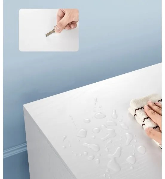 Comodă TV BASTOR, albă