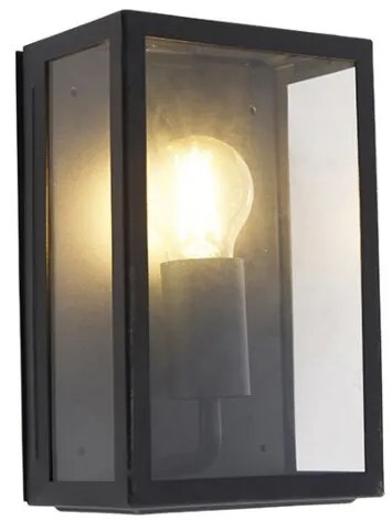 Aplică de perete exterioară inteligentă neagră 25,5 cm inclusiv WiFi A60 IP44 - Rotterdam