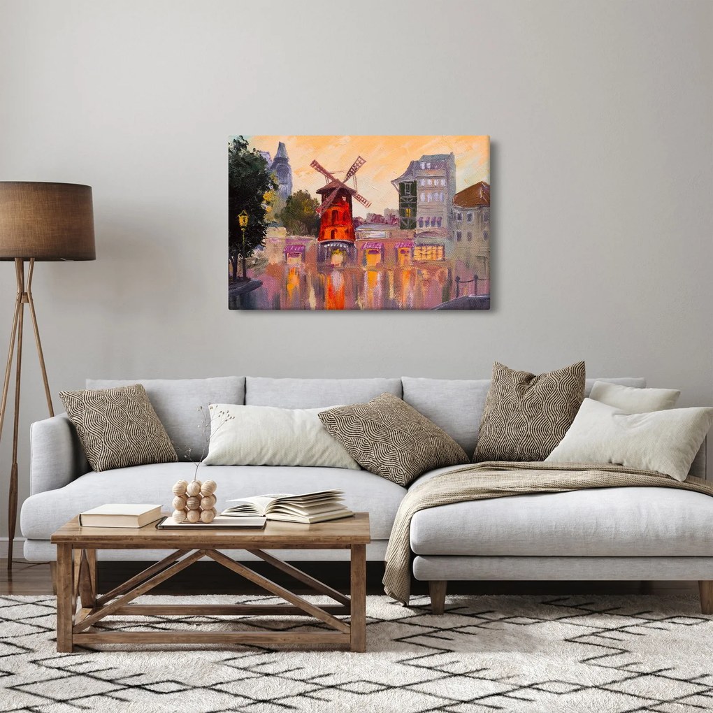 Tablou - Moulin rouge, Paris, Franța (90x60 cm)