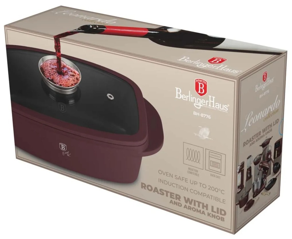 Oala roaster pentru cuptor 6L Leonardo Berlinger Haus BH 8776