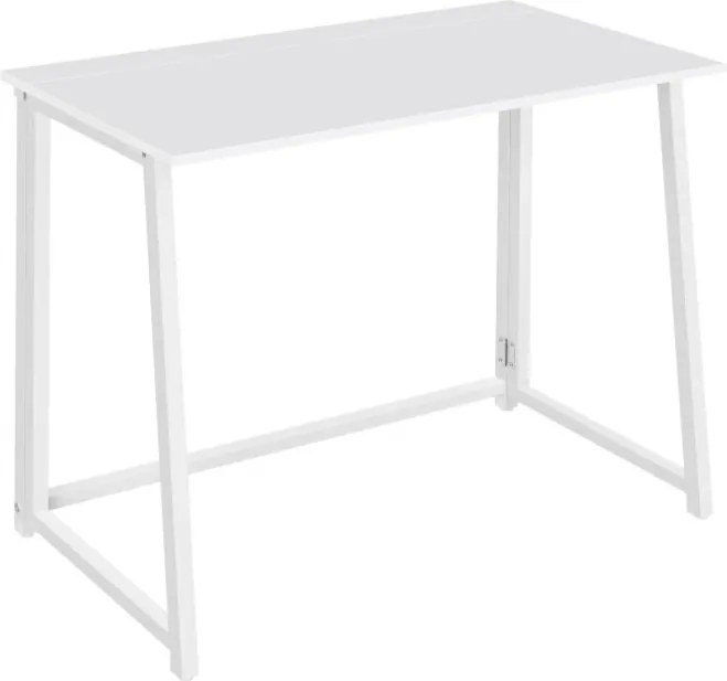Set pentru birou ZARIMO masa 80x40 cm, alb + scaun AVOLA VELVET, mentoliu