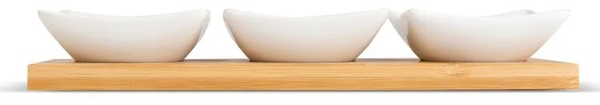 Lamart LT9217 Set de servire din 4 piese Bamboo,26 x 8 cm