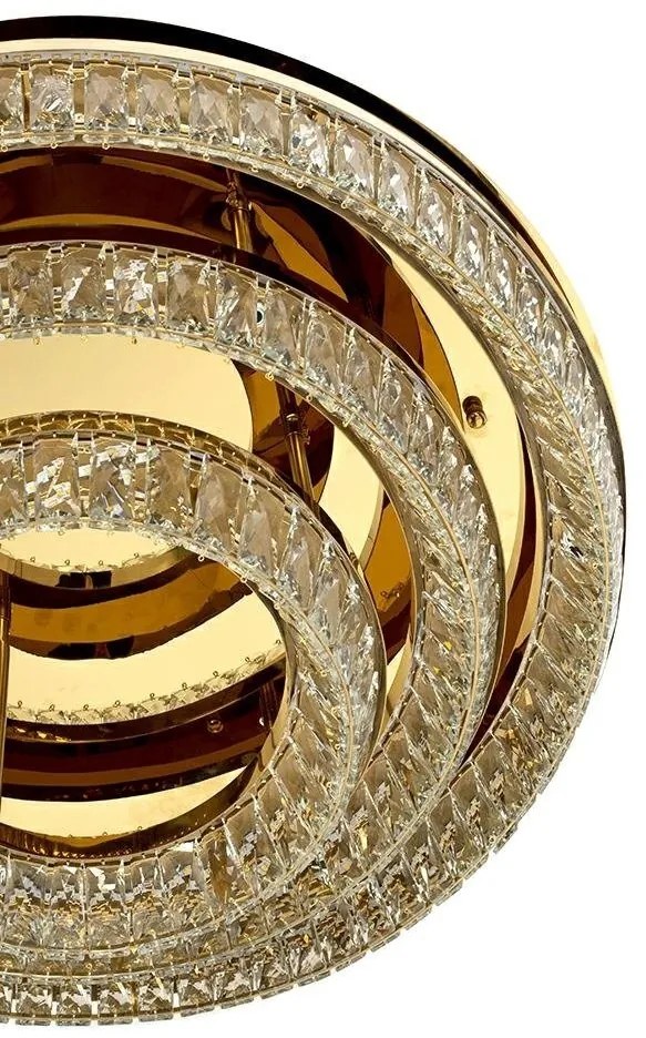 Lustra aplicata LED, Plafoniera, Auriu, Sticla, SAYOV 80 auriu