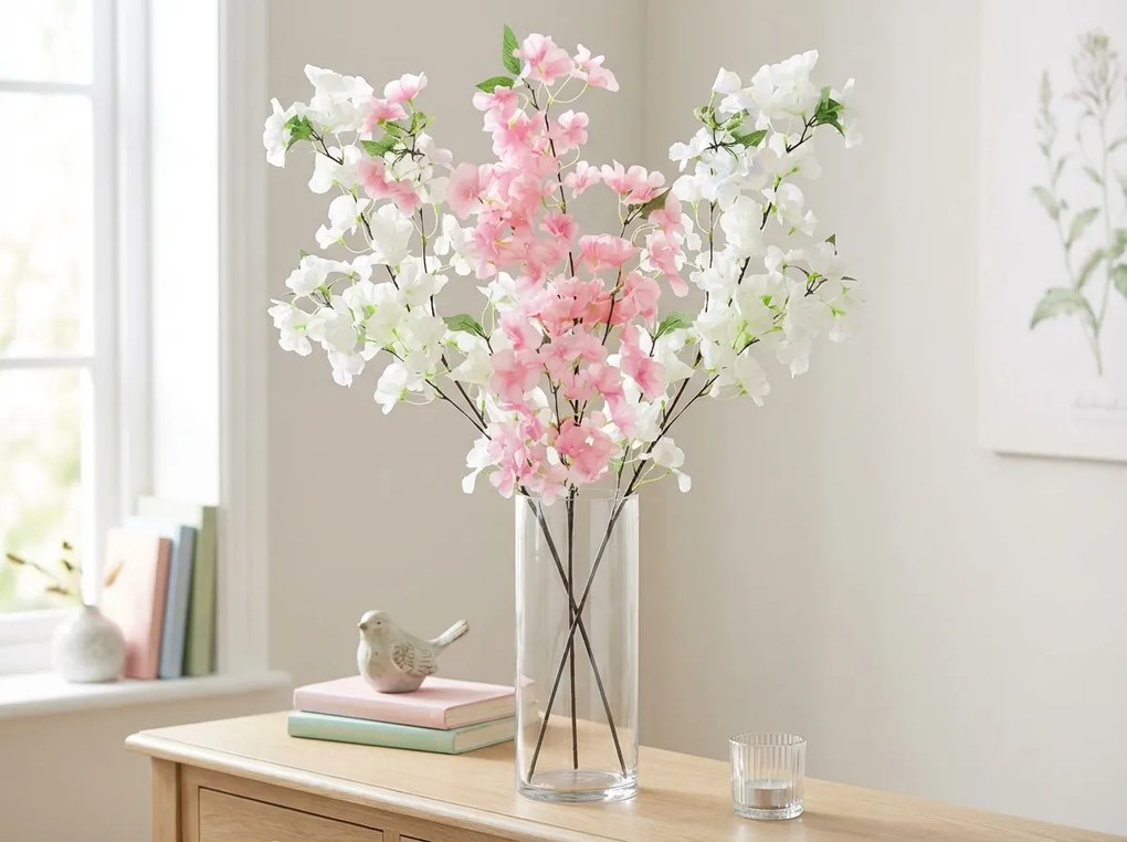 Floare artificiala CHERRY BLOSSOM 88 cm - mai multe culori Culoare: Alb