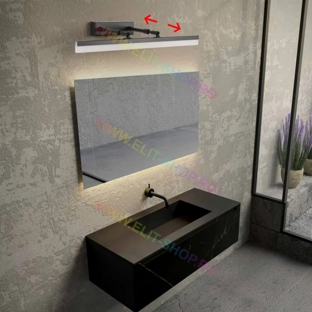 Aplica Led, Elit's Esn9067BK-36W, 58 CM