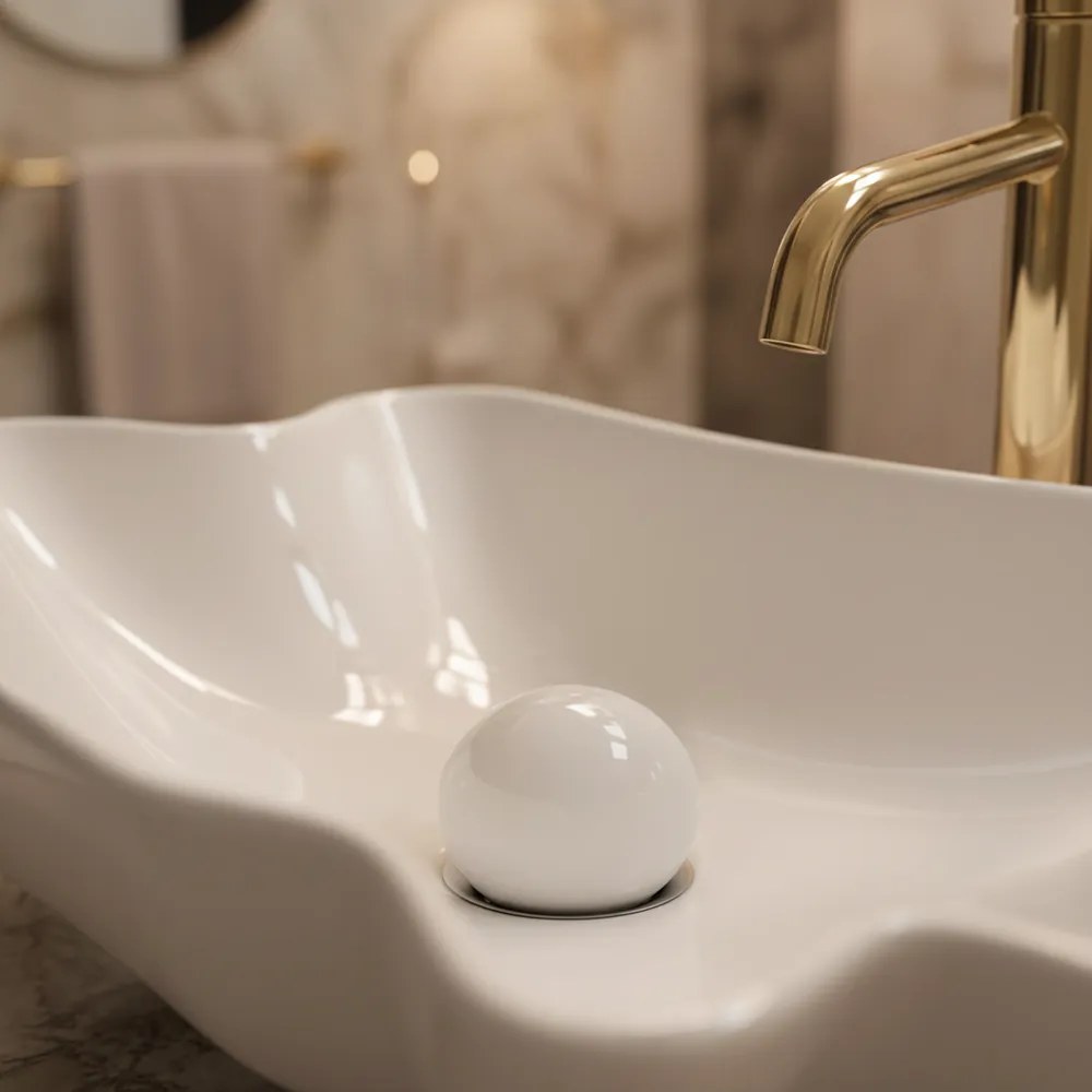 Lavoar REA Infinity + Dop Click-Clack alb