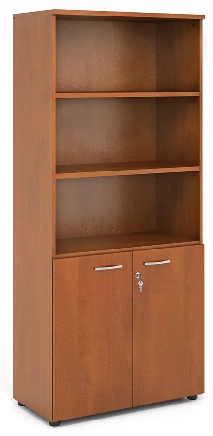 Dulap înalt Praktik 80 x 40 x 182,1 cm, nuc închis