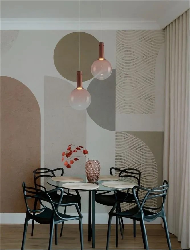 Pendul LED stil modern NOSTOS roz
