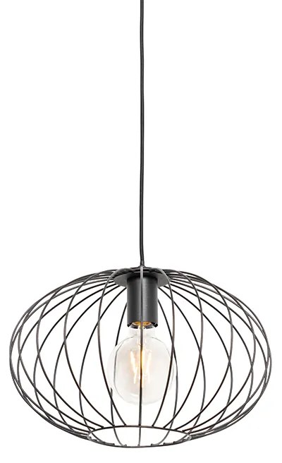 Lampă suspendată industrială neagră - Margarita