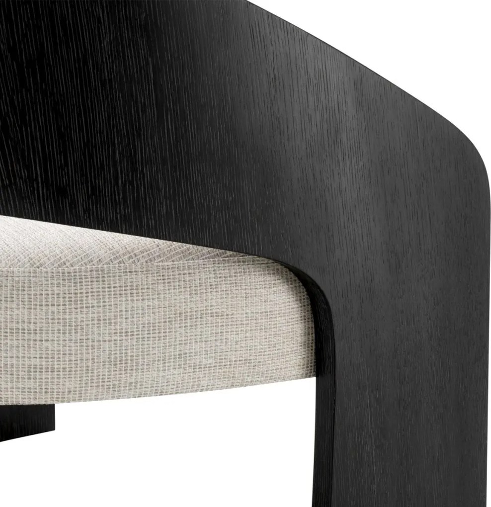 Fotoliu LUX Furnir Stejar Gri Carbune, Zephira