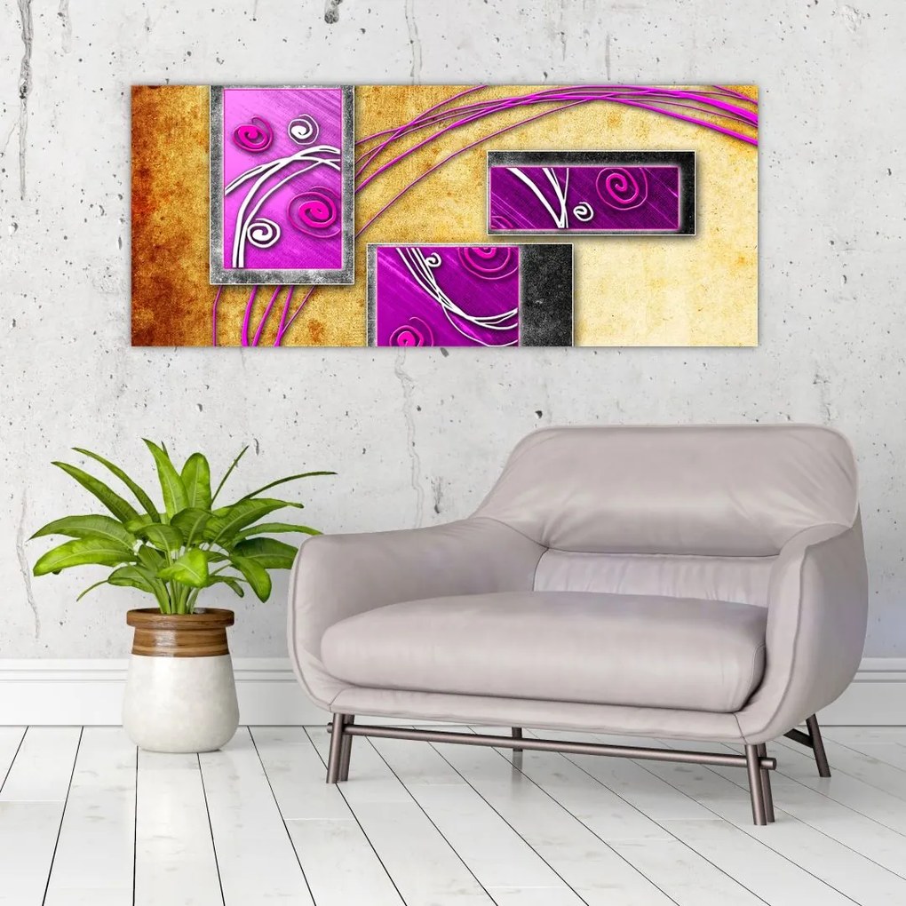 Tablou abstracție (120x50 cm)