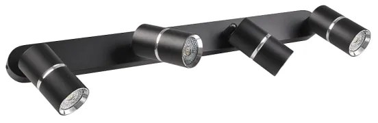 Spot BAMBOO 4xGU10/10W/230V negru