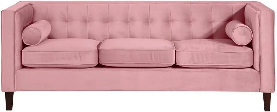 Canapea Max Winzer Jeronimo, roz, 215 cm