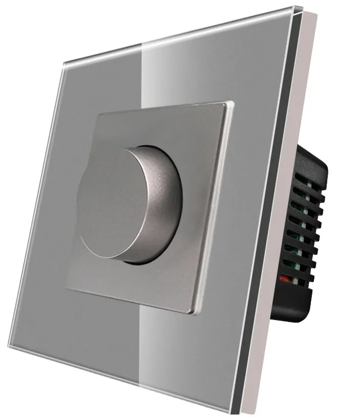 Intrerupator cu Variator Mecanic LUXION cu Rama din Sticla