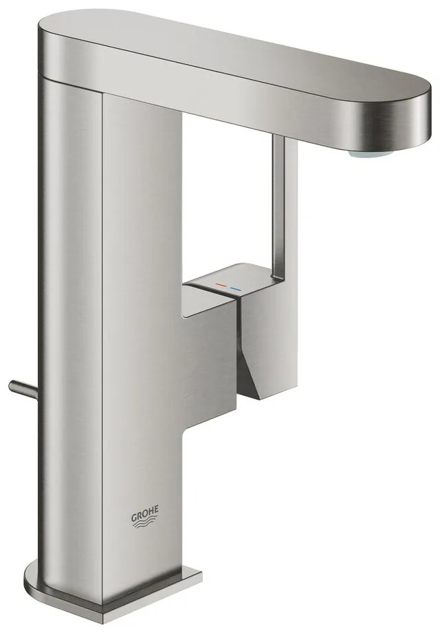 Baterie lavoar monocomanda Grohe Plus M Supersteel crom