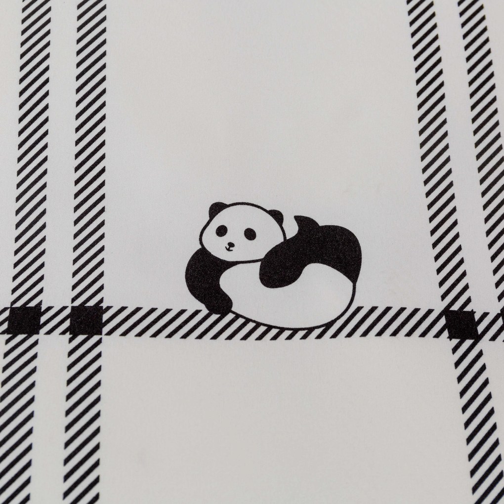 Lenjerie de pat din microflanel CUTE PANDA alba Dimensiune lenjerie de pat: 70 x 90 cm | 140 x 200 cm