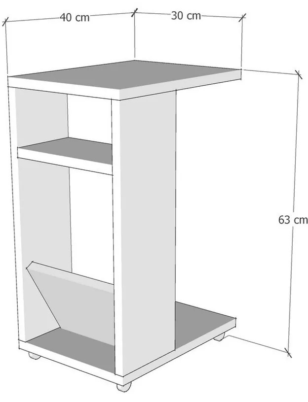 Măsuță de depozitare Filinta Travertine