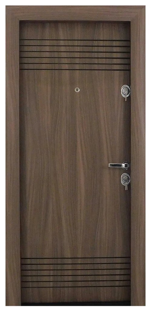 Ușă Metalică cu MDF Modern FV 371 Alb PVC Dreapta