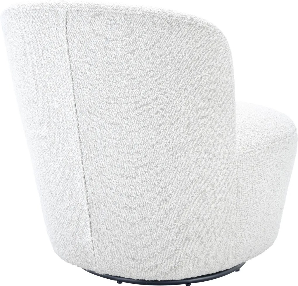 Fotoliu pivotant design LUX Doria, alb 113458 HZ