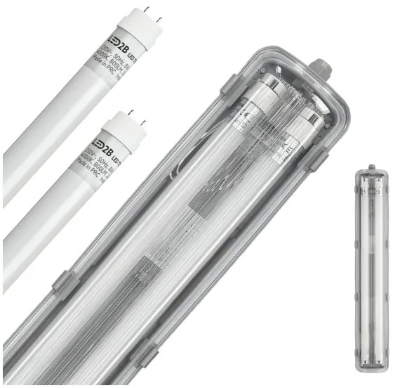 Corp de iluminat LED fluorescent industrial Brilagi OPTIMA T8 2xG13/9W/230V 4000K IP65 67,5 cm