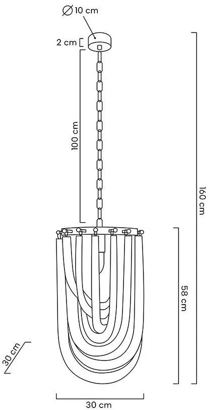 Lustra suspendata design modern Karina L crom