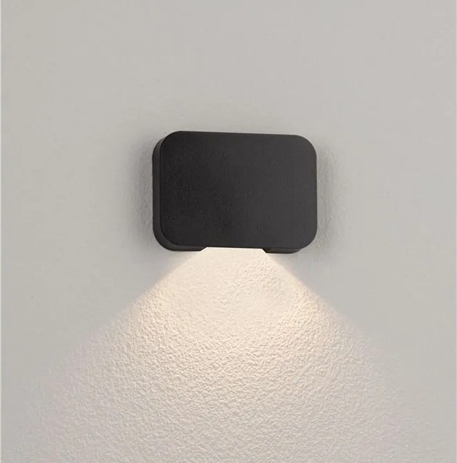 Spot aplicat lumina LED ambientala IP65 SENDO negru