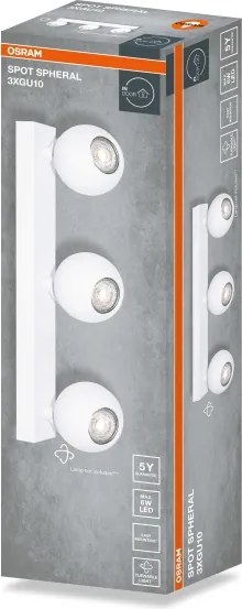 Osram - Spot SPHERAL 3x GU10/6W/230V alb