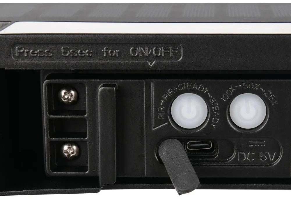 Corp de iluminat pentru exterior LED, de perete, solar (înălțime 6 cm) Bilbao – Reality