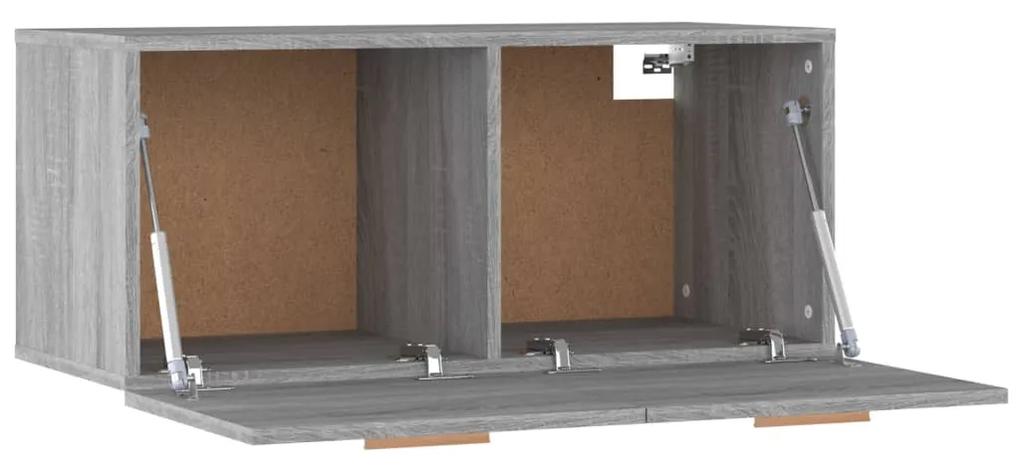 Dulap de perete, gri sonoma, 80x35x36,5 cm, lemn compozit sonoma gri, 1