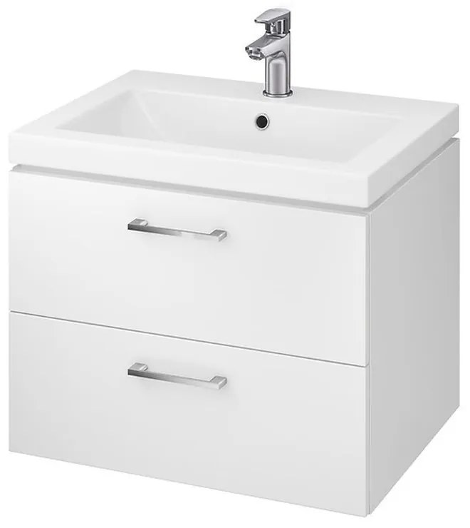 Dulap cu lavoar, 45x59x45 cm, 2 sertare, alb