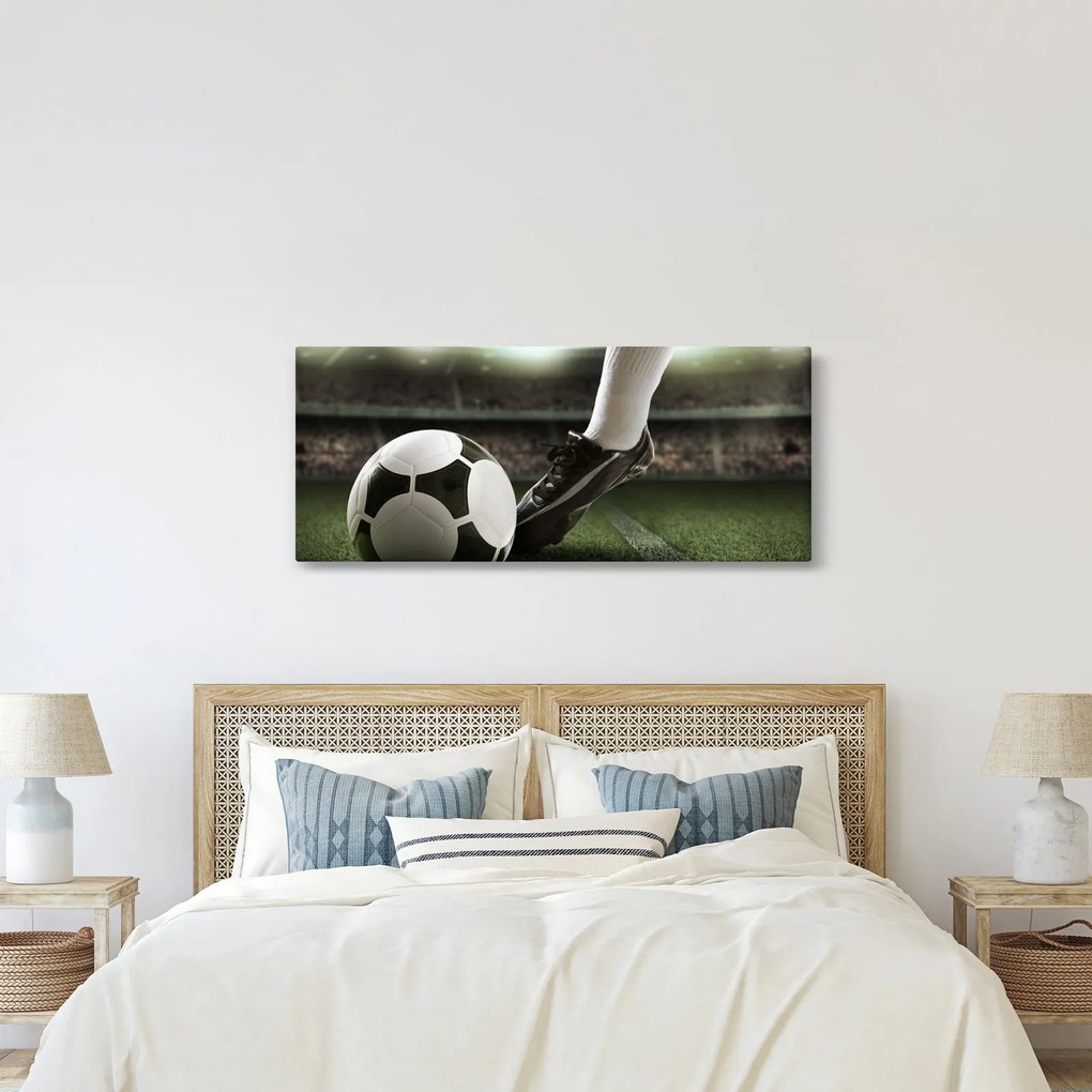 Tablou - Minge de fotbal (120x50 cm)