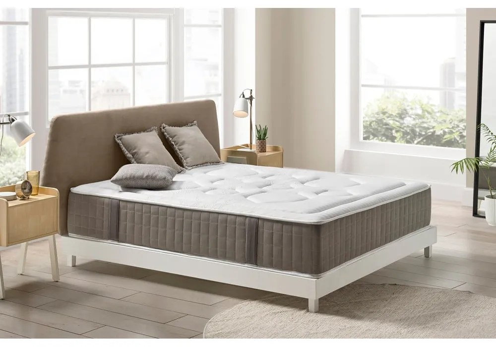 Saltea fermă/mediu-fermă din spumă reversibilă/termoregulatoare 180x200 cm HEXAFLEX GEL – Moonia