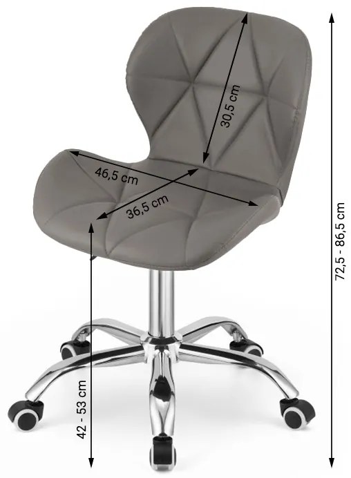 Scaun de birou AVOLA bej-gri din piele ecologica