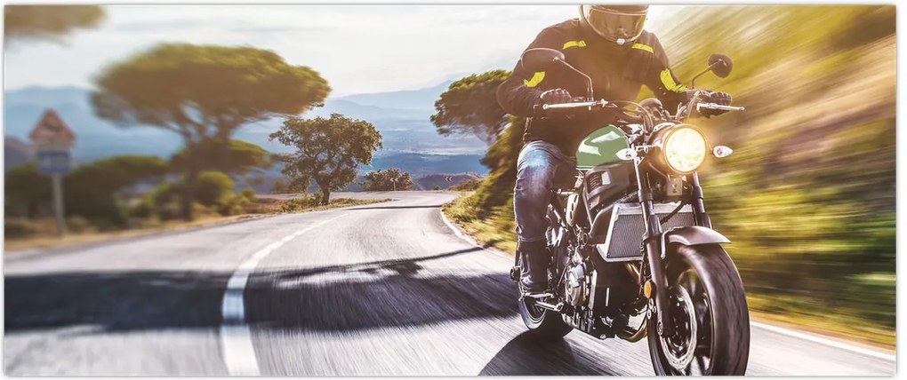 Tablou - Motociclist (120x50 cm)