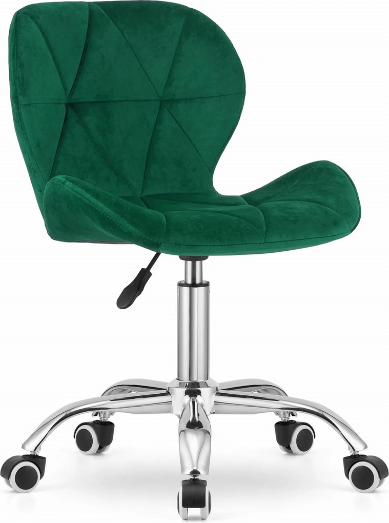 OFERTA Scaun verde de birou AVOLA VELVET Calitatea II