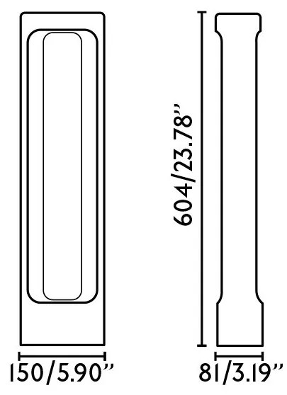 Stalp LED de exterior IP55 TOTEM 60cm Grey 3000K
