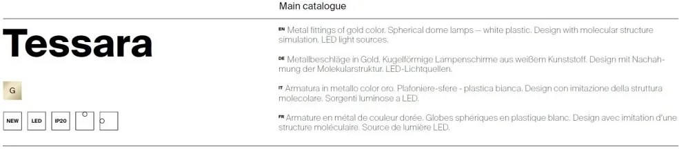 Lustra LED aplicata design modern decorativ Tessara 80cm
