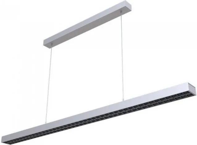 Lustră LED pe cablu SAMSUNG CHIP 1xLED/60W/230V 4000K argintiu