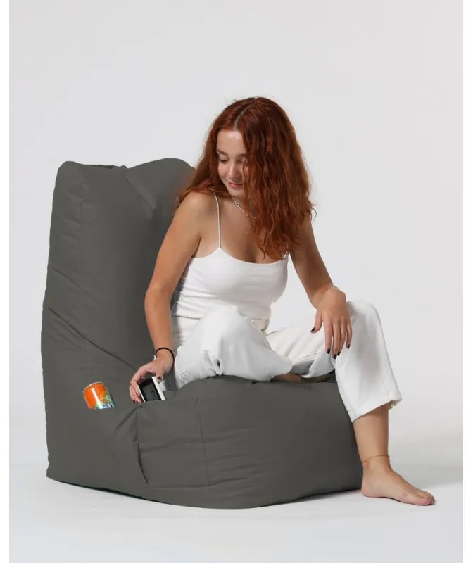 Fotoliu Puf Bean Bag Diamond - Fume